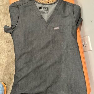 Figs Catarina Scrub top grey XS